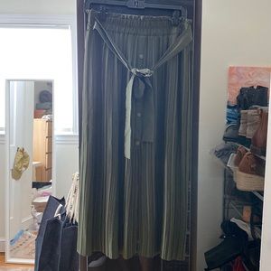 Zara pleated midi skirt